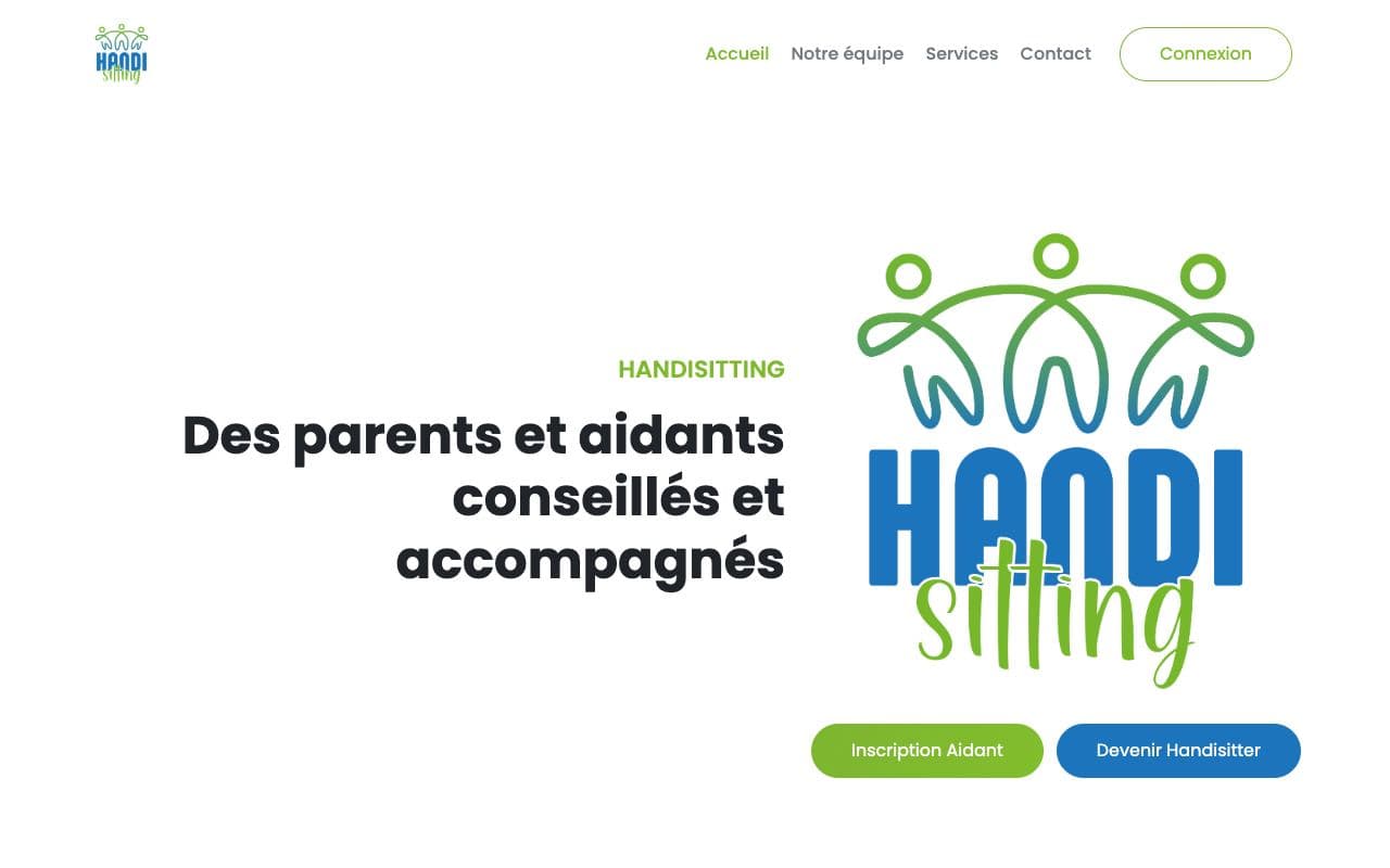 Aperçu du site Handisitting